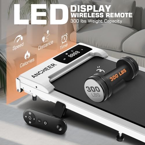 ANCHEER Under Desk Walking Pad Treadmill for Home Office with Incline - Image 3