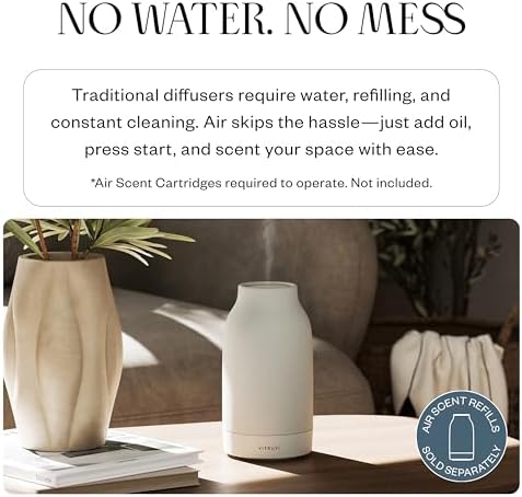 Vitruvi Air Waterless Diffuser for Home, 1500 Sq Ft Coverage | Diffusers for Home, Oil Diffuser, Housewarming Gift, Ceramic Finish, 5 Adjustable Scent Strengths | White - Image 3