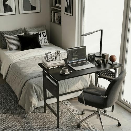 Hadulcet 31'' Foldable Computer Desk, Small Office Desk with 2 Pegboards - Image 2