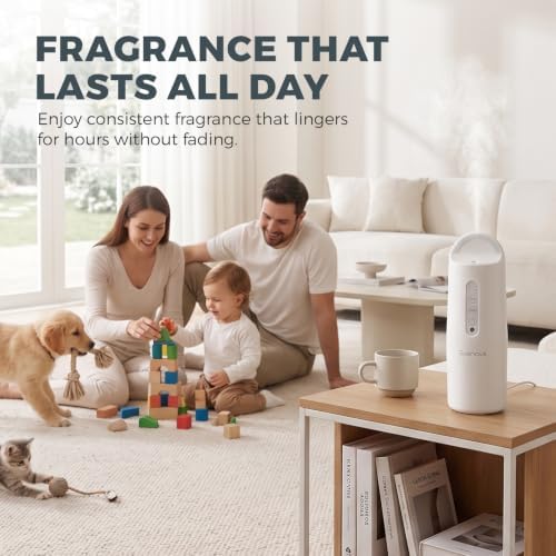 Plug in Waterless Scent Diffuser Starter Kit, Oils Included, Bluetooth Smart Control, Touch Panel Control, Covers1000 sq ft, - Image 5