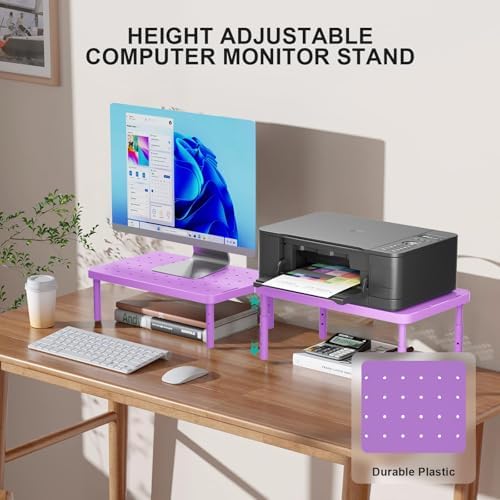 WALI Computer Monitor Stand for Desk, Adjustable Laptop Riser, up to 44 lbs - Image 2