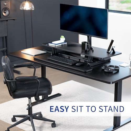 VIVO Black 42 inch Electric Desk Converter, DESK-VE42B - Image 5