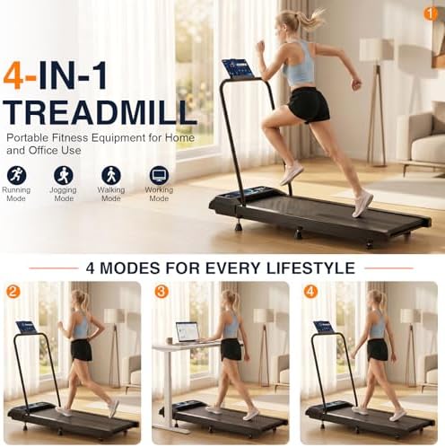 Walking Treadmill Pad with 0–5-8% Incline, 2.5HP | Compact Treadmill，Perfect for Running, Walking & Under-Desk Use，Quiet Operation for Home or Office - Image 3