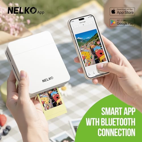 Nelko PP01 Photo Printer, 2x3 Portable Photo Printer, Mini Printer, White - Image 2