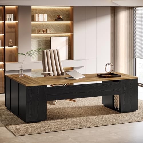 Tribesigns 86" L-Shaped Executive Office Desk, Extra Large Home Office Desk by Tribesigns