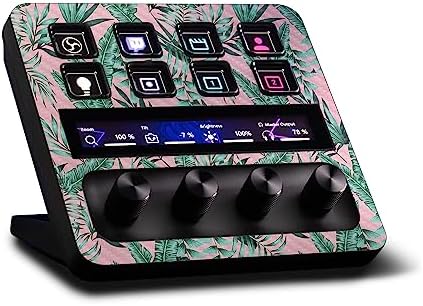 MightySkins Carbon Fiber Skin Compatible with Elgato Stream Deck + - Two Tone Tropical | Protective, Durable Textured Carbon Fiber Finish | Easy to Apply, Remove, and Change Styles | Made in The USA by MIGHTY+SKINS