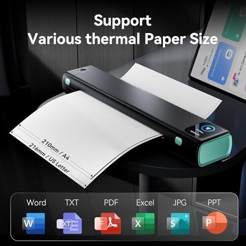 Phomemo M08D Portable Printer with Touchscreen Supports 8.5"x11" US Letter - Image 4