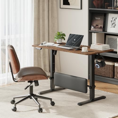 MALOL 47" x 24" Height Adjustable Electric Standing Desk, Rustic Brown by MALOL