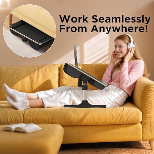 FoldWise 2-in-1 Bed & Lap Desk with Soft Cushion, Adjustable Height & Angle - Image 5