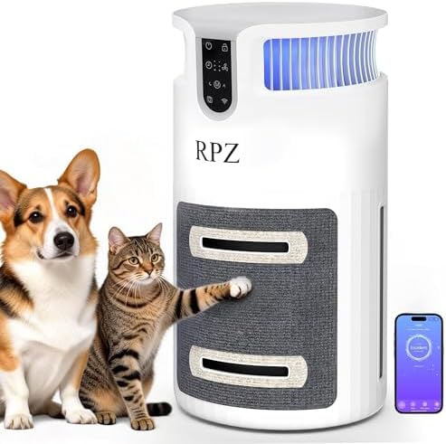 RPZ Smart Pet Air Purifier with WiFi, Washable HEPA Filter by RPZ