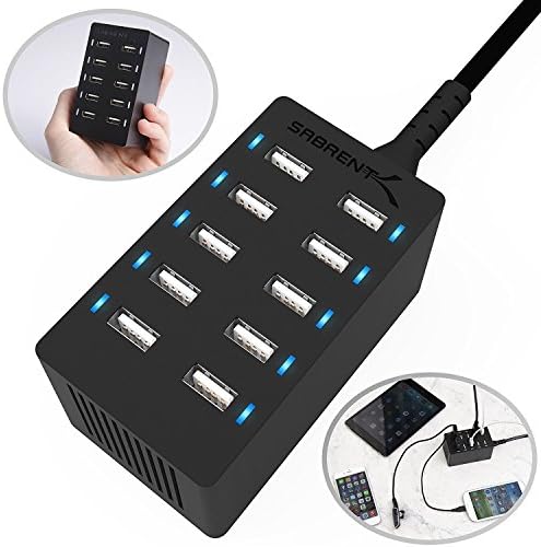 SABRENT 60W 10-Port USB Charging Station, Auto-Detect (AX-TPCS) - Image 2