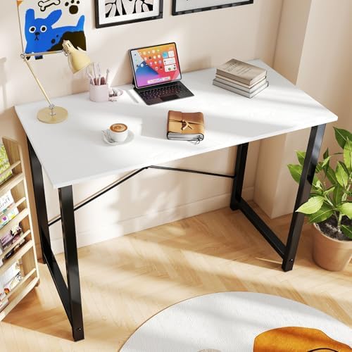 DUMOS 55 Inch Small Computer Desk, Gaming Desks for Home Office Bedroom - Image 2