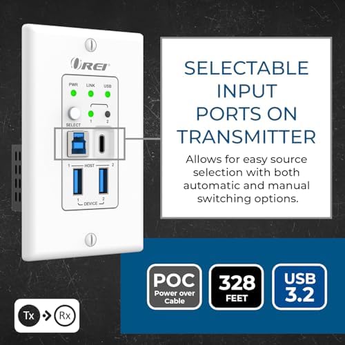 OREI USB Ethernet Extender RS-232 API Control Two-Way PoC GPIO USB 3.2 Gen1 - Image 6