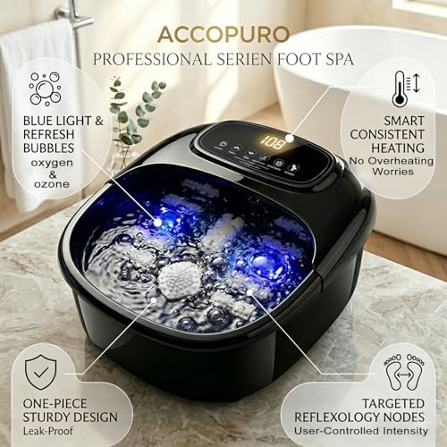 Foot Soaking Tub with Ozone & UV, Foot Spa Bath Massager with Heat - Image 4
