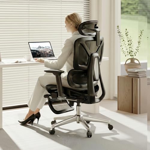 FLEXISPOT ErgoX Premium Ergonomic Office Chair Black-FT by Unknown