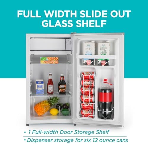 BLACK+DECKER 3.2 Cu. Ft. Compact Refrigerator, Energy Star, BCRK32W, White - Image 4