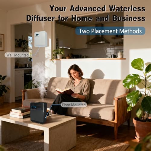 Smart Aroma Diffuser for Home & Business, 240ml Waterless Essential Oil Diffuser with App Control, Covers 400 to 2000 Sq.Ft, Pure Essential Oil Only for Hotel, Office, Spa - Image 3