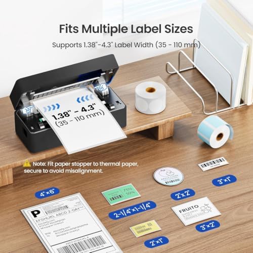 Bluetooth Thermal Shipping Label Printer, 4x6 Thermal Label Printer - Image 5