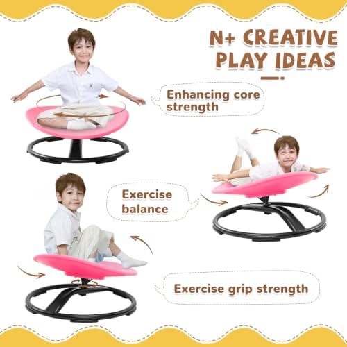 Zhenx Spinning Chair for Autistic Kids (Ages 3-18), Autism Sensory Toy Gift - Image 3