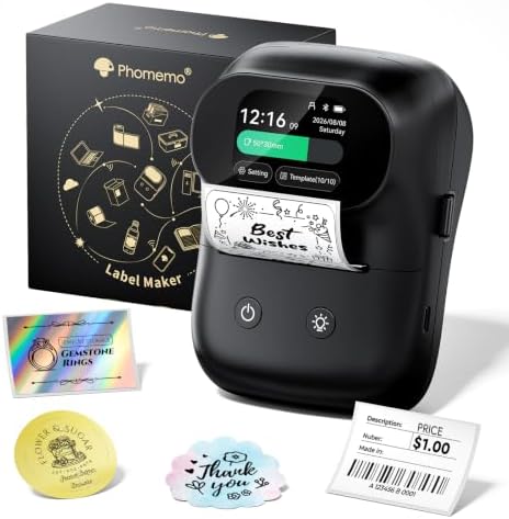Phomemo M20Pro Label Maker, Touch Screen Bluetooth Thermal Label Printer by Phomemo