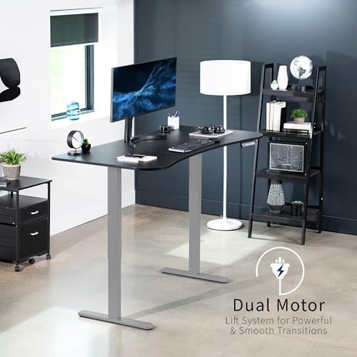 VIVO Black 63 x 32 in Standing Desk, DESK-KIT-E2G1B - Image 4