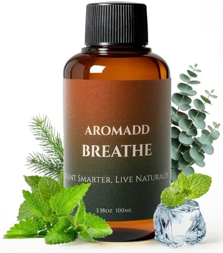 Aromadd Breathe Diffuser Oil Refill, Cool Mint & Eucalyptus, 3.38 Fl Oz by Aromadd