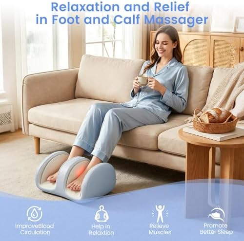 TISSCARE Shiatsu Foot Massager with Heat, Ideal for Feet & Calves, Gift for Men and Women - Image 5