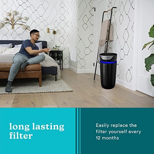Homedics 5-in-1 UV-C Air Purifier - 360-Degree HEPA Filter for 1,593 Sq Ft, Extra Large Air Purifiers for Bedroom and Home, Essential Oil Pads, Built-In Timer, 5 Speed Settings for Large Rooms, Black - Image 6