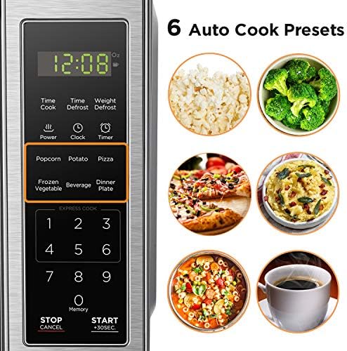 BLACK+DECKER BCRK25B Compact Refrigerator Energy Star Single Door Mini Fridge with Freezer, 2.5 Cubic Feet, Black & EM720CB7 Digital Microwave Oven with Turntable Push-Button Door - Image 6
