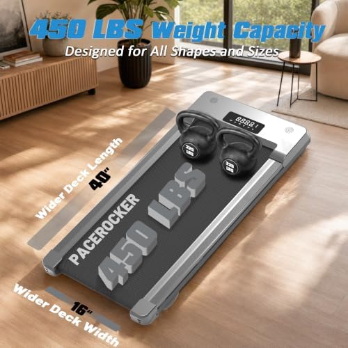 Walking Pad Treadmill 450 lb Capacity, Auto Incline Under Desk Treadmill - Image 6