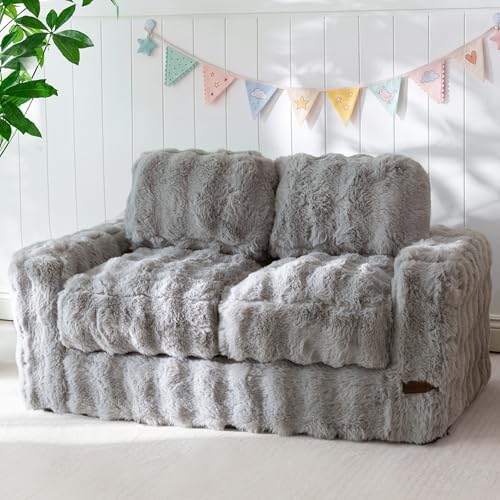 MAXYOYO Kids Bean Bag Chair, Comfy Upholstered Bean Bag Sofa with Filler by MAXYOYO