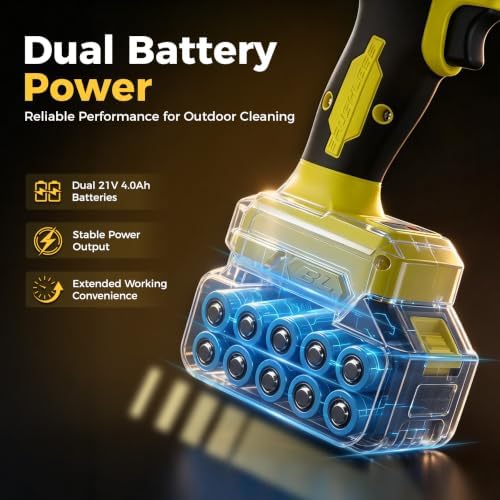 Turbo-Powered Jet Blower Small Leaf Vacuum Cordless with Battery & Charger - Image 4