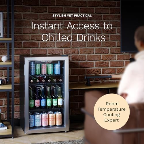 hOmeLabs Beverage Refrigerator and Cooler, 120 Cans Capacity, 3.2 Cu Ft - Image 6
