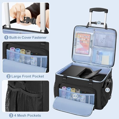 Yarwo Rolling Printer Case Compatible for Brother/HP Wireless Laser Printer - Image 3