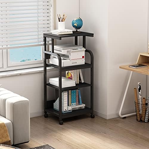 Fannova 4 Tier Tall Printer Stand with Height Adjustable Storage Shelf - Image 2