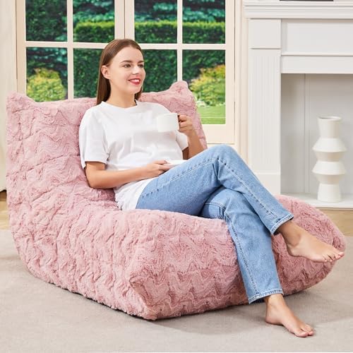 Hobestluk Big Bean Bag Chairs for Adults Fireside BeanBag Couch Togo Sofa - Image 3