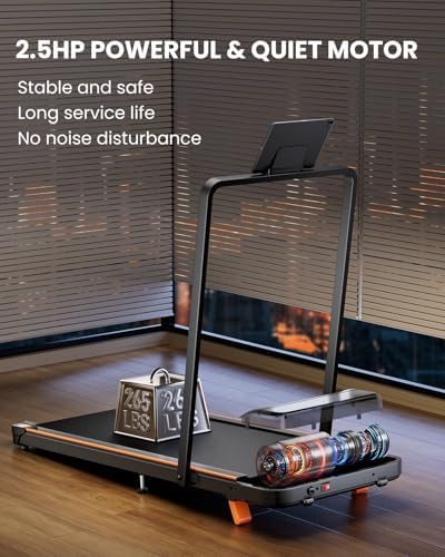 Abonow Walking Pad with Handle Bar - 2 in 1 Under Desk Treadmill - Image 3