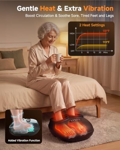 Snailax 4-in-1 Foot Massager with Heat 2026 Upgraded FSA Eligible Item - Image 4