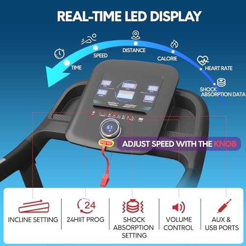 Foldable 4 in 1 Treadmill Walking Pad with Incline Remote Control Compact 3.0HP Under Desk Treadmill for Home Office Fitness 300 lbs Capacity with Handle Bar - Image 4