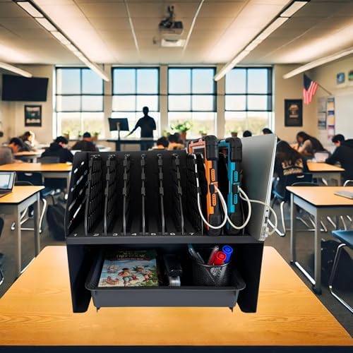 10-Device Laptop & Tablet Charging Station with 6 AC & 4 USB - Image 2