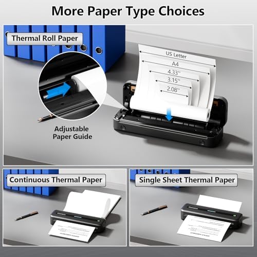 Phomemo M832 Portable Thermal Printers Wireless for Travel with Case - Image 4