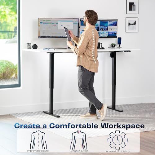 VIVO White 83 x 30 in Standing Desk, DESK-KIT-1B8W - Image 4