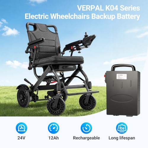 24V 12Ah Electric Wheelchairs Backup Battery, Only Compatible with K04 Series Electric Wheelchairs - Image 3