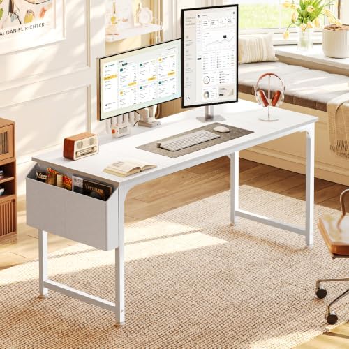 PRAISUN 55'' Computer Desk with Fabric Storage Bag - Image 2