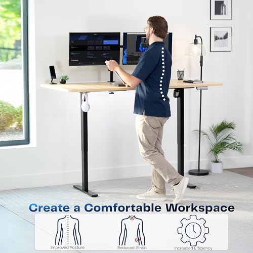 VIVO Light Wood 71 x 36 in Standing Desk, DESK-KIT-1B7C-36 - Image 4