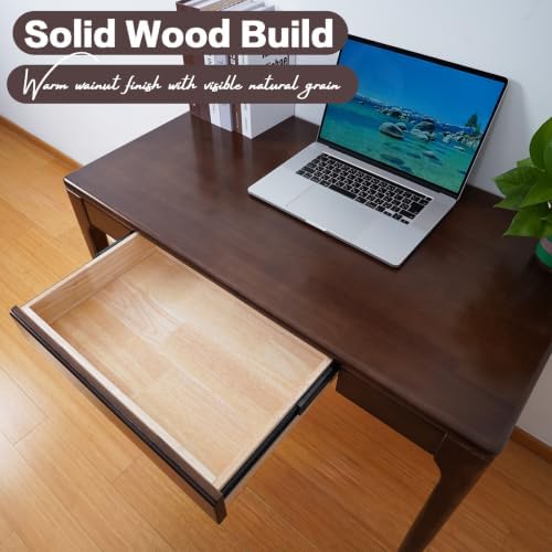 Solid Wood Desk,Study Home Office Desks,Computer Desk for Small Spaces - Image 2