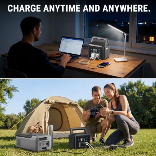 200W Portable Power Station, 192Wh LiFePO4 Solar Generator for Camping - Image 3