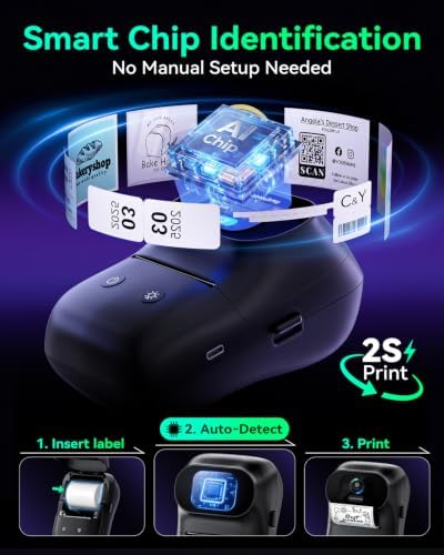 Phomemo M20Pro Label Maker, Touch Screen Bluetooth Thermal Label Printer - Image 4