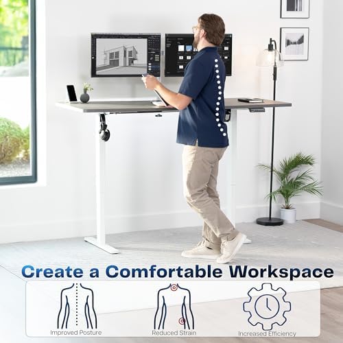 VIVO Dark Gray 71 x 30 in Standing Desk, DESK-KIT-1W7G - Image 4