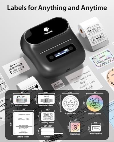 Phomemo Label Maker,M220 Label Printer, Bluetooth Label Maker Machine - Image 3